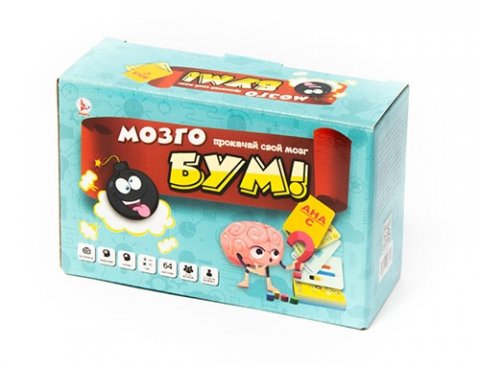 Настольная игра с карточками Мозгобум Настольная игра с карточками Мозгобум