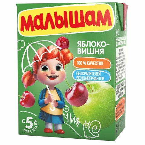 Нектар ФрутоНяня Малышам яблоко-вишня 0.2л с 5 месяцев Нектар ФрутоНяня Малышам яблоко-вишня 0.2л с 5 месяцев