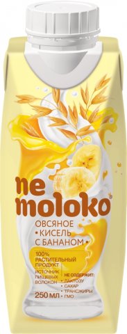Nemoloko овсяное кисель с бананом 250 мл Nemoloko овсяное кисель с бананом 250 мл