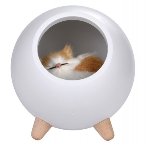 Ночник детский интерьерный ROXY-KIDS Домик для котёнка, USB с аккумулятором для детской Ночник детский интерьерный ROXY-KIDS Домик для котёнка, USB с аккумулятором для детской