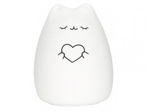 Ночник силиконовый детский мягкий CosmoCat от ROXY-KIDS, USB с аккумулятором для детской Ночник силиконовый детский мягкий CosmoCat от ROXY-KIDS, USB с аккумулятором для детской
