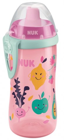 Nuk Аction Cup поильник розовый с силиконовой трубочкой 12+ 230мл Nuk Аction Cup поильник розовый с силиконовой трубочкой 12+ 230мл