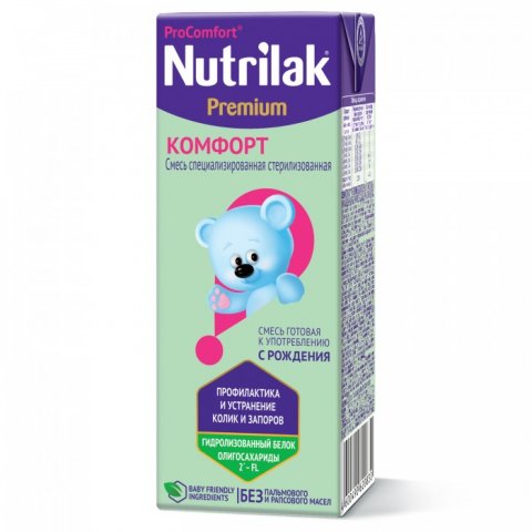 Nutrilak Комфорт Молочная стерилизованная смесь с 0 мес. 200 г Nutrilak Комфорт Молочная стерилизованная смесь с 0 мес. 200 г