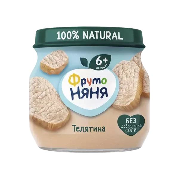 Пюре ФрутоНяня из телятины 80 г с 6 месяцев Пюре ФрутоНяня из телятины 80 г с 6 месяцев