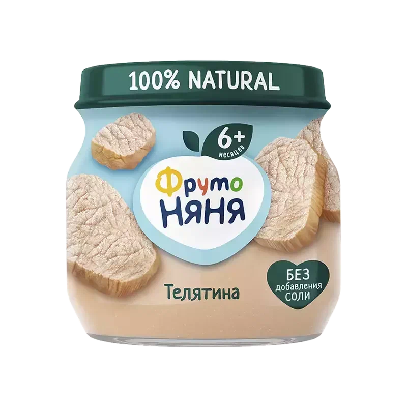 Пюре ФрутоНяня из телятины 80 г с 6 месяцев Пюре ФрутоНяня из телятины 80 г с 6 месяцев
