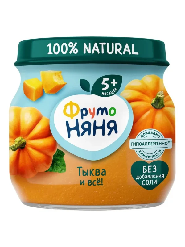 Пюре ФрутоНяня из тыквы 80 г с 5 месяцев Пюре ФрутоНяня из тыквы 80 г с 5 месяцев