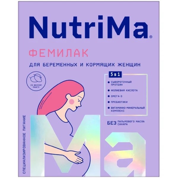 Смесь  молочная NutriMa  Фемилак со вкусом манго для беременных и кормящих женщин