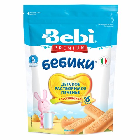 Печенье Bebi Бебики 115г с 6месяцев Печенье Bebi Бебики 115г с 6месяцев