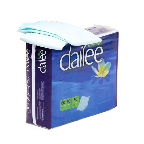 Пеленки влаговпитывающие одноразовые Dailee (60х90 см) 30 шт Пеленки влаговпитывающие одноразовые Dailee (60х90 см) 30 шт