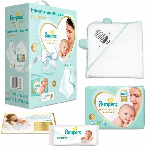 Подарочный набор подгузников Pampers Premium Care Mini Эконом, 4-8 кг, 66 шт Подарочный набор подгузников Pampers Premium Care Mini Эконом, 4-8 кг, 66 шт