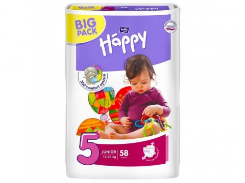 Подгузники Bella Baby happy junior 5 (12-25 кг) 58 шт Подгузники Bella Baby happy junior 5 (12-25 кг) 58 шт