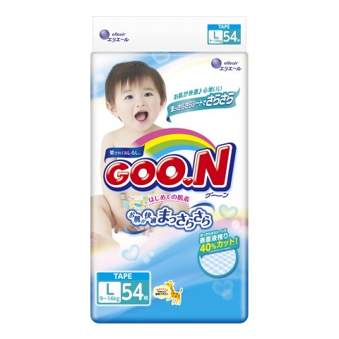 Подгузники Goon L (9-14 кг) 54 шт Подгузники Goon L (9-14 кг) 54 шт