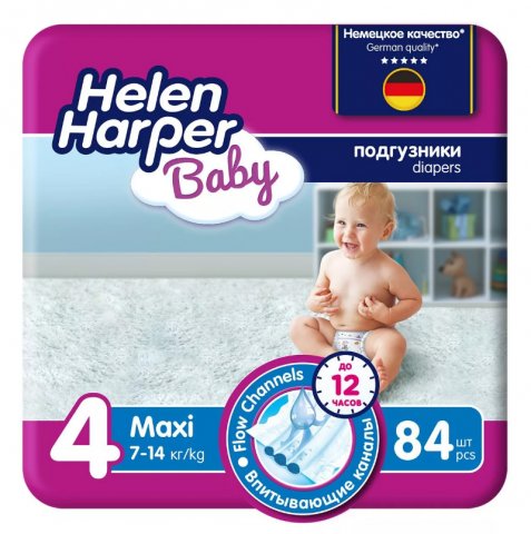 Подгузники Helen Harper Baby Maxi 7-14кг, 84 шт Подгузники Helen Harper Baby Maxi 7-14кг, 84 шт