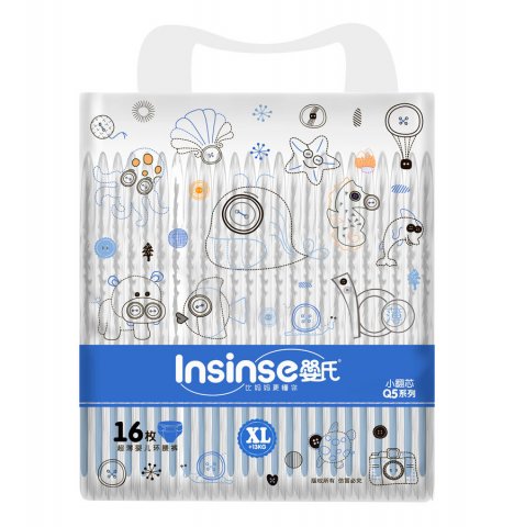 Подгузники Insinse Q5 XL (13+ кг) 16 шт Подгузники Insinse Q5 XL (13+ кг) 16 шт