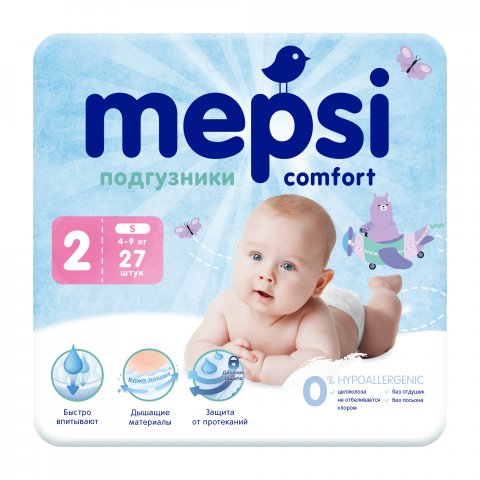 Подгузники Mepsi 2 (4-9 кг) 27 шт Подгузники Mepsi 2 (4-9 кг) 27 шт