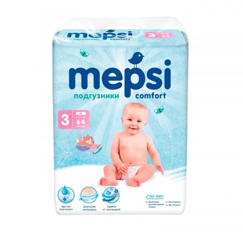 Подгузники Mepsi 3 (6-11 кг) 64 шт Подгузники Mepsi 3 (6-11 кг) 64 шт