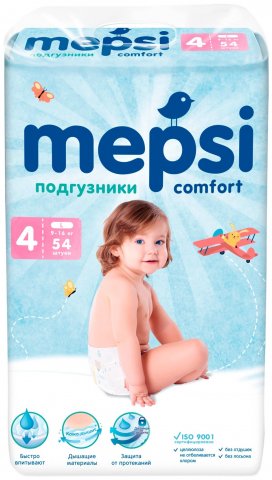 Подгузники Mepsi 4 (9-16 кг) 54 шт Подгузники Mepsi 4 (9-16 кг) 54 шт