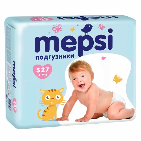Подгузники Mepsi S (4-9 кг) 27 шт Подгузники Mepsi S (4-9 кг) 27 шт