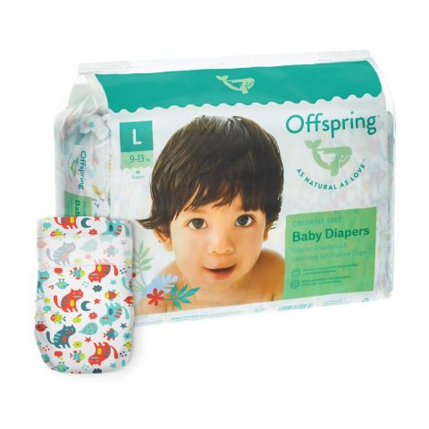 Подгузники Offspring L 9-13 кг 36 шт расцветка Котики Подгузники Offspring L 9-13 кг 36 шт расцветка Котики