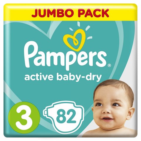 Подгузники Pampers Active Baby-Dry 3 6-10кг 82шт Подгузники Pampers Active Baby-Dry 3 6-10кг 82шт