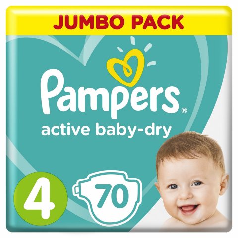 Подгузники Pampers Active Baby-Dry 4 9-14кг 70шт Подгузники Pampers Active Baby-Dry 4 9-14кг 70шт