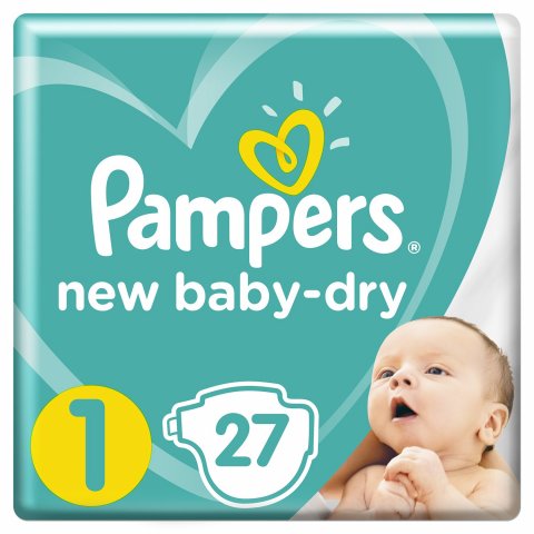 Подгузники Pampers New Baby-Dry 1 2-5кг 27шт Подгузники Pampers New Baby-Dry 1 2-5кг 27шт