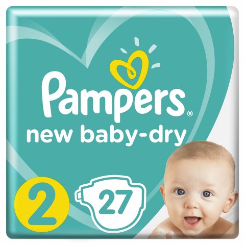 Подгузники Pampers New Baby-Dry 2 4-8кг 27шт Подгузники Pampers New Baby-Dry 2 4-8кг 27шт