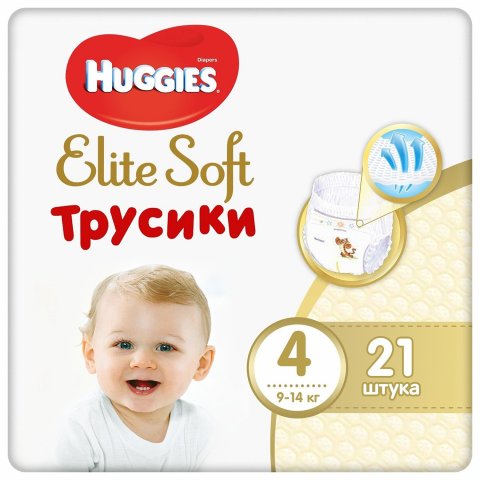 Подгузники-трусики Huggies Elite Soft 4 9-14кг 21шт Подгузники-трусики Huggies Elite Soft 4 9-14кг 21шт