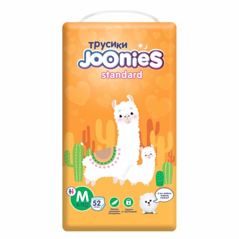 Подгузники-трусики Joonies Standard M 6-11кг 52шт Подгузники-трусики Joonies Standard M 6-11кг 52шт