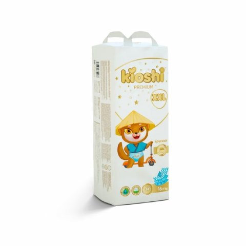 Подгузники-трусики Kioshi Premium XXL 16+кг 34 шт. Подгузники-трусики Kioshi Premium XXL 16+кг 34 шт.