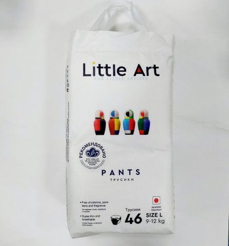 Подгузники-трусики Little Art L 9-12 кг 46 шт Подгузники-трусики Little Art L 9-12 кг 46 шт