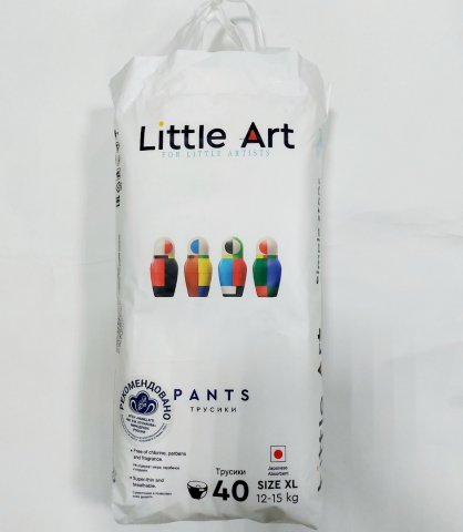 Подгузники-трусики Little Art XL 12-15 кг 40 шт Подгузники-трусики Little Art XL 12-15 кг 40 шт