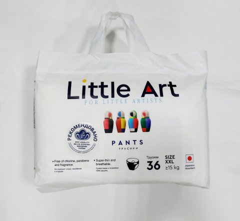 Подгузники-трусики Little Art XXL от 15кг 36 шт Подгузники-трусики Little Art XXL от 15кг 36 шт