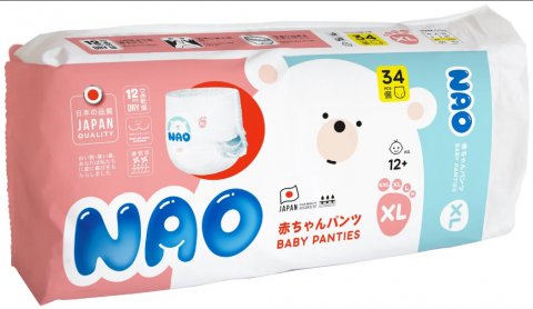 Подгузники-трусики NAO ХL (12+ кг) 34 шт Подгузники-трусики NAO ХL (12+ кг) 34 шт