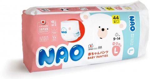 Подгузники-трусики NAO L (9-14 кг) 44 шт Подгузники-трусики NAO L (9-14 кг) 44 шт