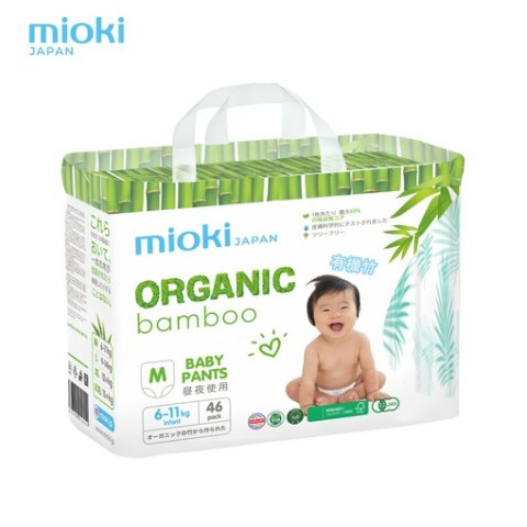 Подгузники-трусики Organic bamboo, M (6-11 кг), 46 шт Подгузники-трусики Organic bamboo, M (6-11 кг), 46 шт