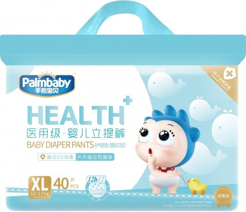 Подгузники-трусики Palmbaby HEALTH+ ХL (12-17 кг) / 40 шт Подгузники-трусики Palmbaby HEALTH+ ХL (12-17 кг) / 40 шт