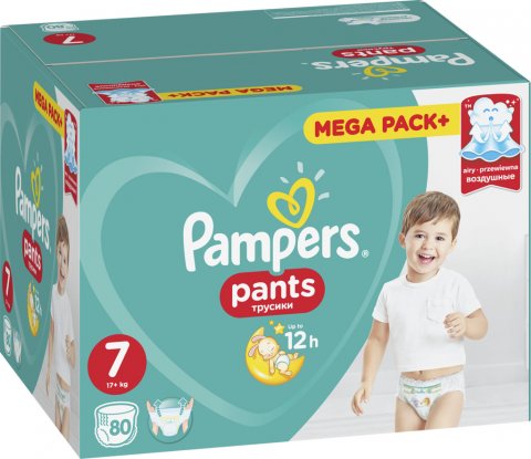Подгузники-трусики Pampers Pants 17+кг 80 шт. Подгузники-трусики Pampers Pants 17+кг 80 шт.