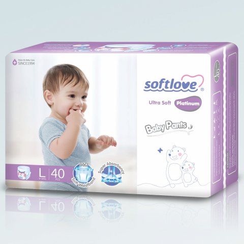 Подгузники-трусики Softlove детские размер L 9-14кг 40шт Softlove Подгузники-трусики Softlove детские размер L 9-14кг 40шт Softlove