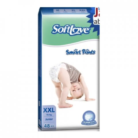 Подгузники-трусики Softlove Smart Pants XXL48 (от 15 кг) Подгузники-трусики Softlove Smart Pants XXL48 (от 15 кг)