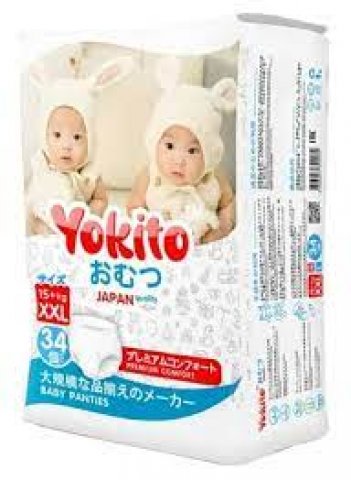 Подгузники-трусики Yokito XХL (15+ кг), 34 шт Подгузники-трусики Yokito XХL (15+ кг), 34 шт