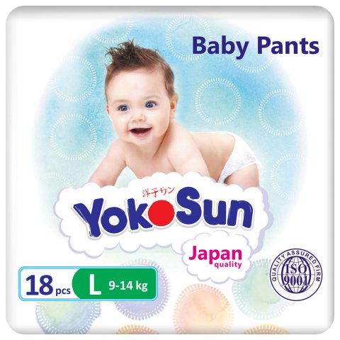 Подгузники-трусики YokoSun L 9-14 кг 18шт Подгузники-трусики YokoSun L 9-14 кг 18шт