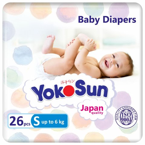 Подгузники YokoSun S до 6кг 26шт Подгузники YokoSun S до 6кг 26шт