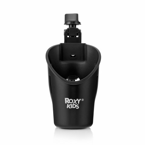 Подстаканник для коляски и для велосипеда универсальный Gothic от ROXY-KIDS, цвет черный Подстаканник для коляски и для велосипеда универсальный Gothic от ROXY-KIDS, цвет черный
