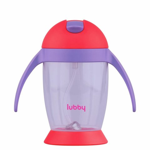 Поильник Lubby с трубочкой и грузиком c 9мес Поильник Lubby с трубочкой и грузиком c 9мес