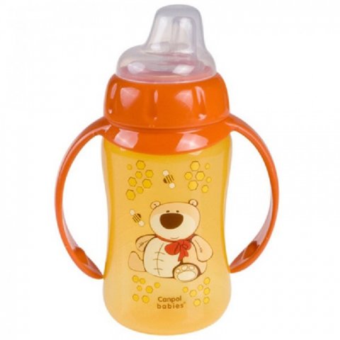 Поильник-непроливайка Canpol Babies 320 мл оранжевый Поильник-непроливайка Canpol Babies 320 мл оранжевый
