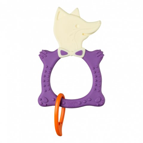 Прорезыватель универсальный для малыша FOX TEETHER от ROXY-KIDS, цвет фиолетовый Прорезыватель универсальный для малыша FOX TEETHER от ROXY-KIDS, цвет фиолетовый