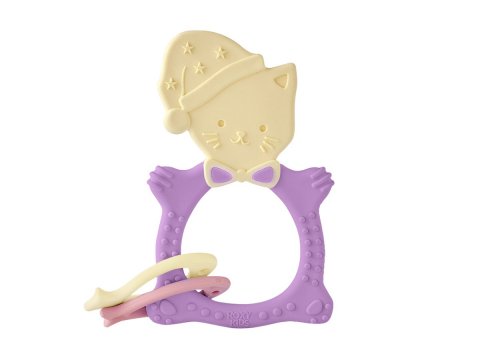 Прорезыватель универсальный для малыша MEOW TEETHER от ROXY-KIDS, цвет сиреневый Прорезыватель универсальный для малыша MEOW TEETHER от ROXY-KIDS, цвет сиреневый