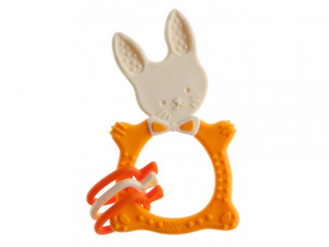 Прорезыватель универсальный для малышей BUNNY TEETHER от ROXY-KIDS, цвет горчичный Прорезыватель универсальный для малышей BUNNY TEETHER от ROXY-KIDS, цвет горчичный