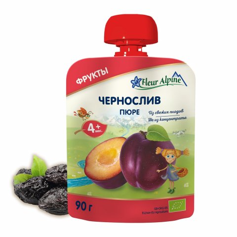 Пюре Fleur Alpine чернослив пауч 90г с 4 месяцев Пюре Fleur Alpine чернослив пауч 90г с 4 месяцев
